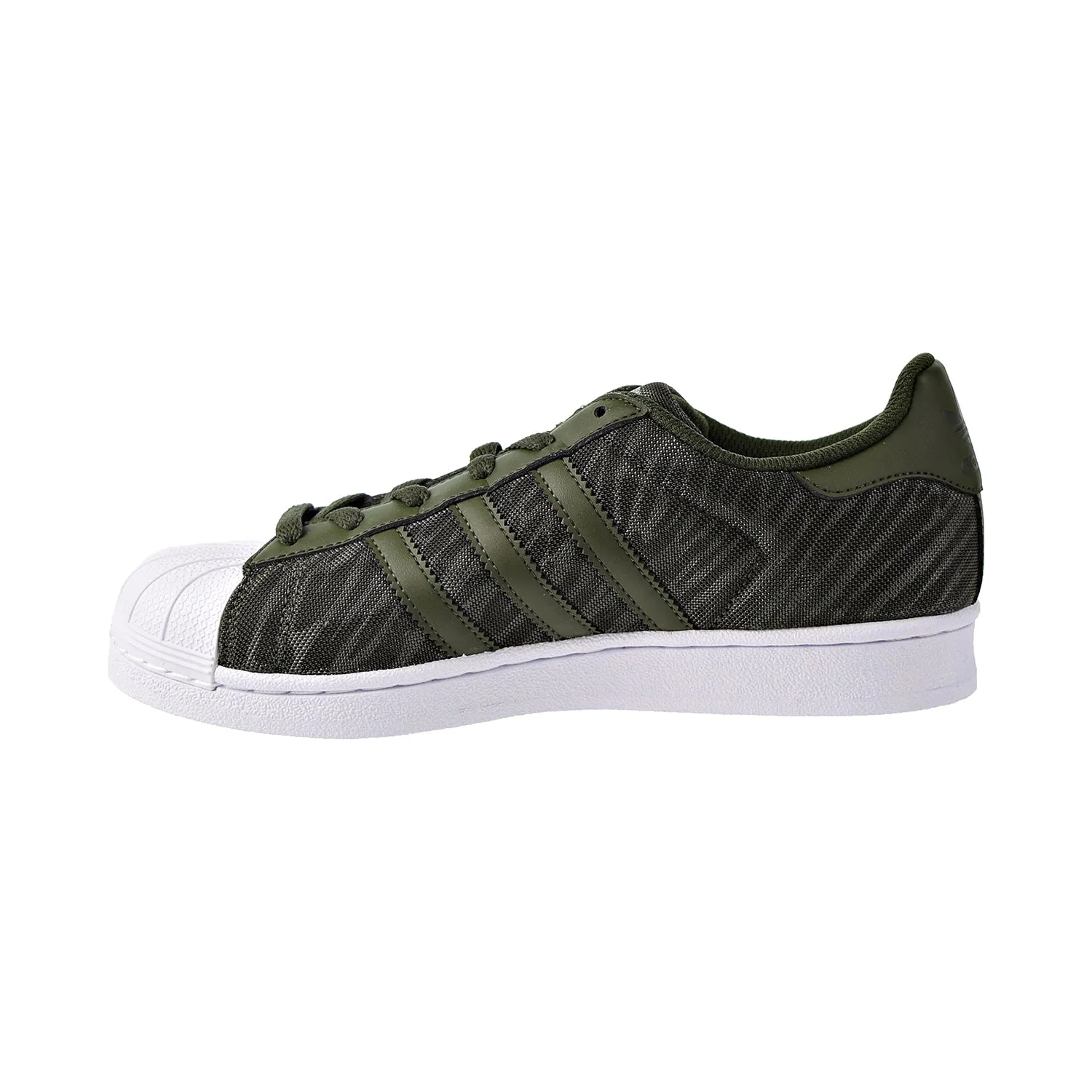 Adidas Superstar Glitter Mesh J Big Kids Shoes Night Cargo/Footwear White