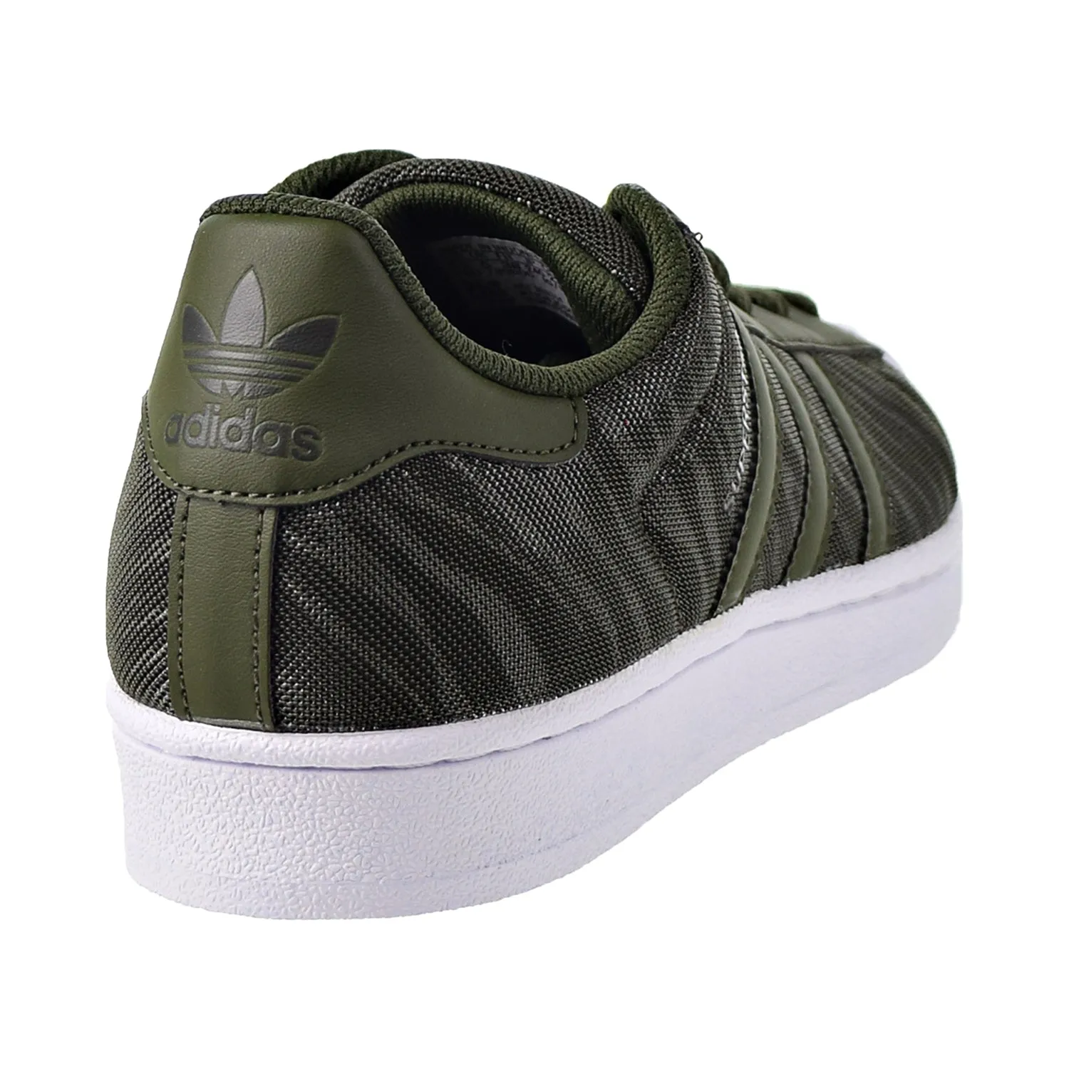 Adidas Superstar Glitter Mesh J Big Kids Shoes Night Cargo/Footwear White