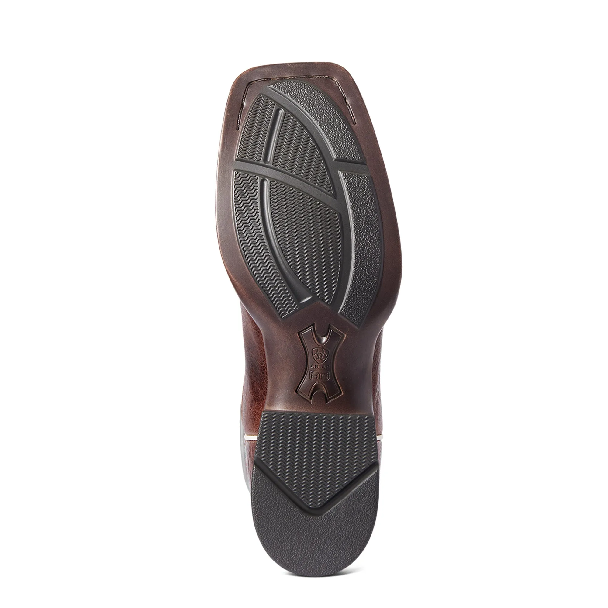 Ariat Ladies Primera Barrel Brown & Teal Stretchfit Boots 10038303