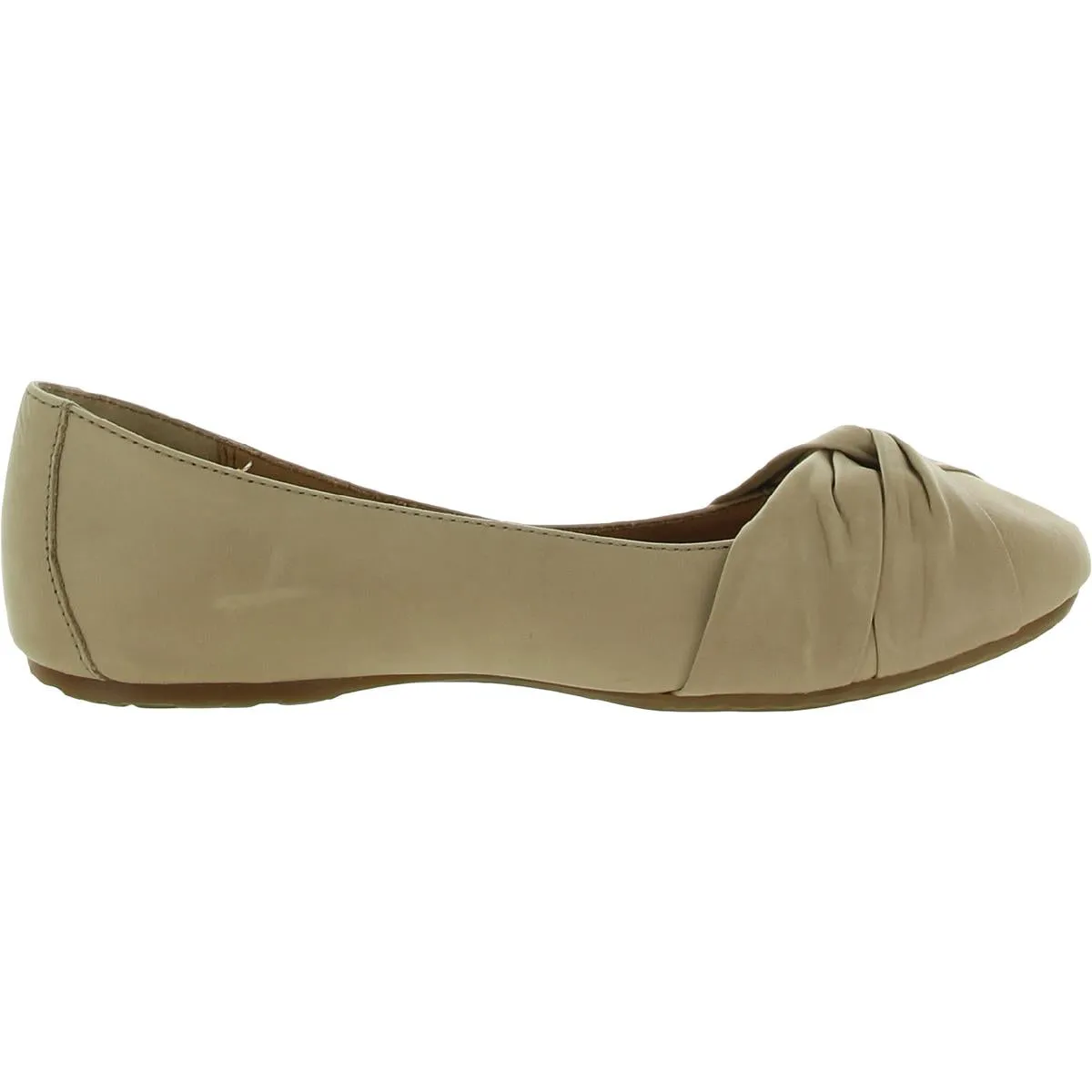 Born Womens Lilly Leather Slip On Ballet Flats