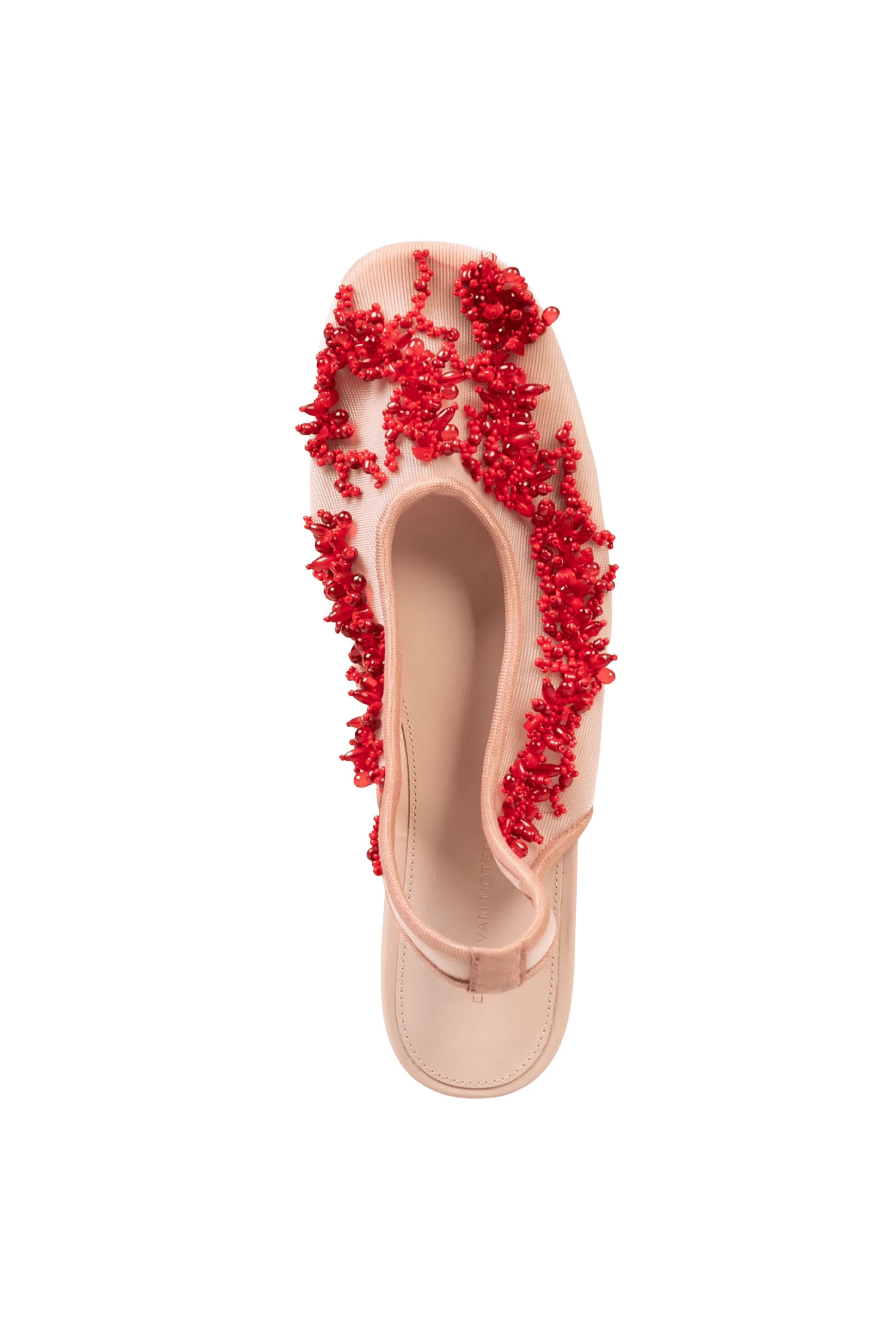 Embroidered Blush Ballet Flats