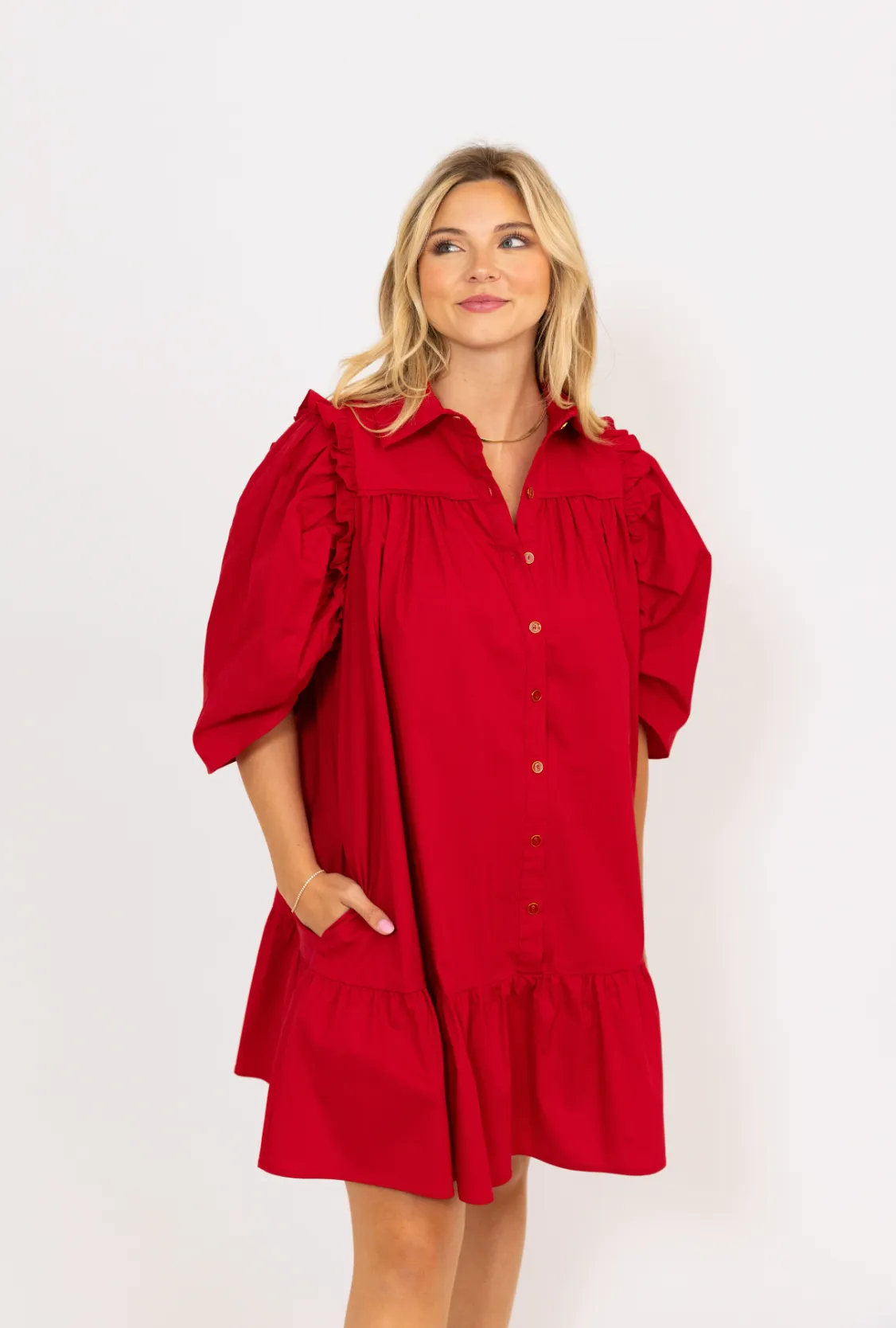 Garnet Lainey Ruffle Dress