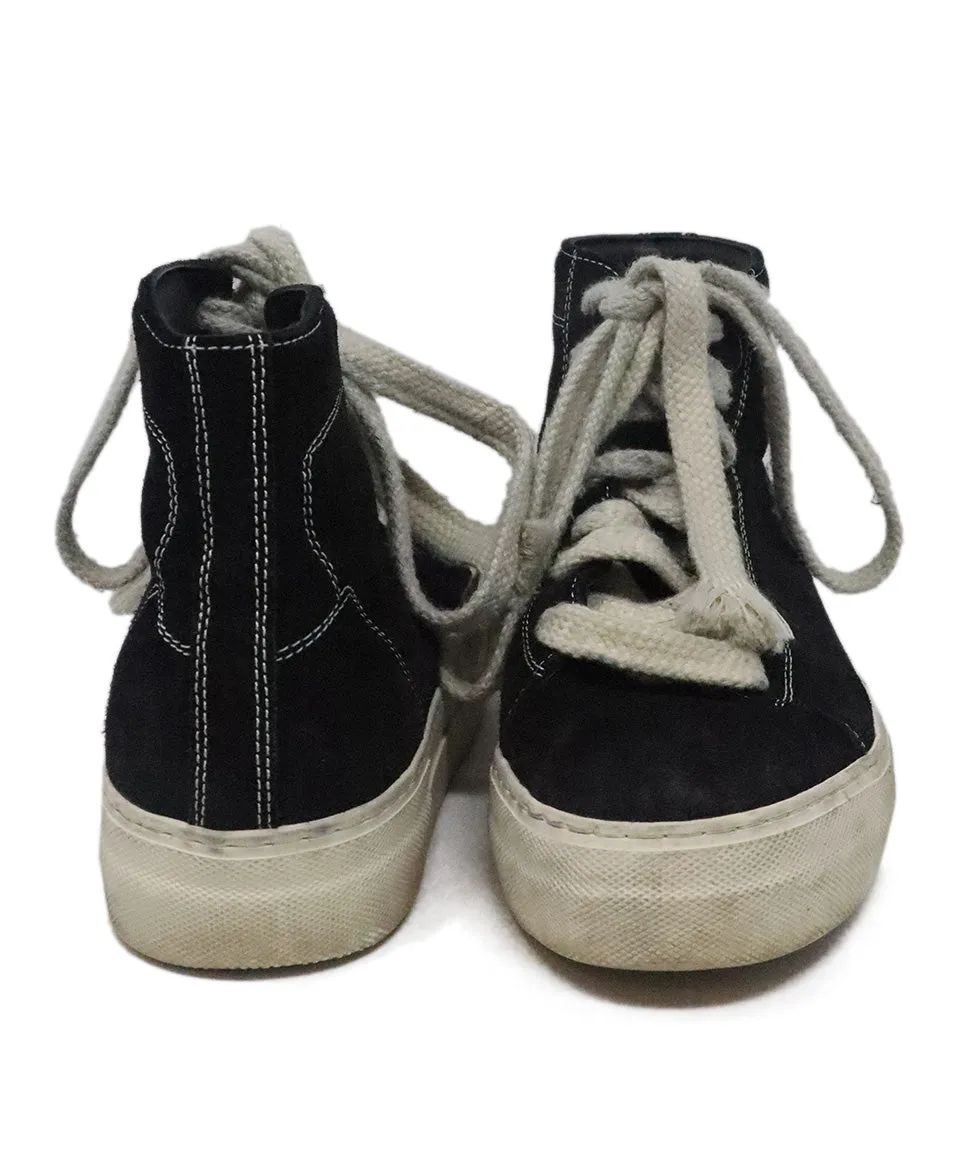 Helmut Lang Black Suede Sneakers sz 8.5
