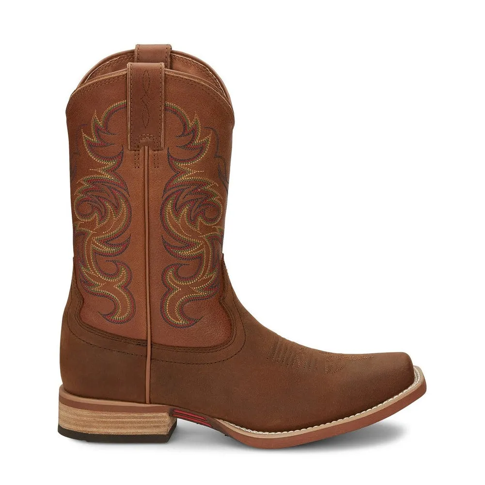 Justin Men's Cowman Cognac Brown Western Boots 7314