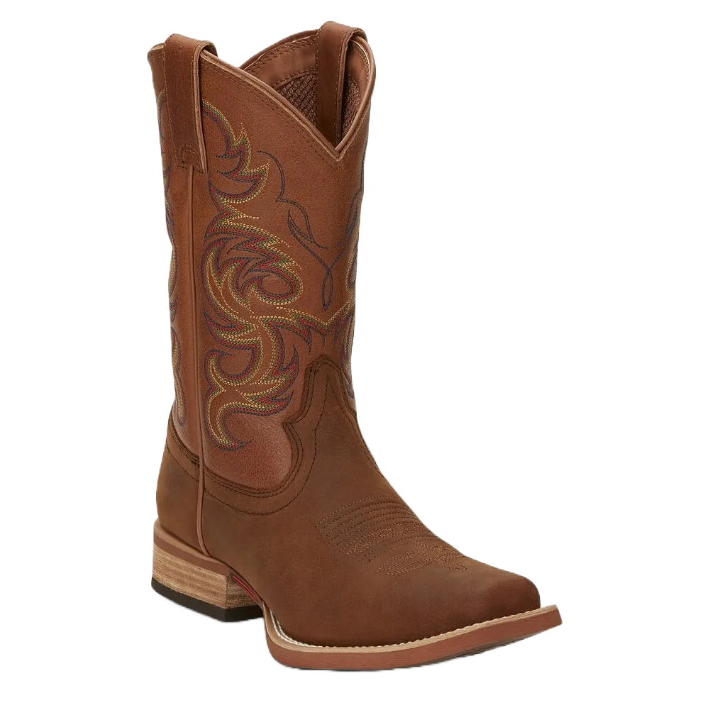 Justin Men's Cowman Cognac Brown Western Boots 7314