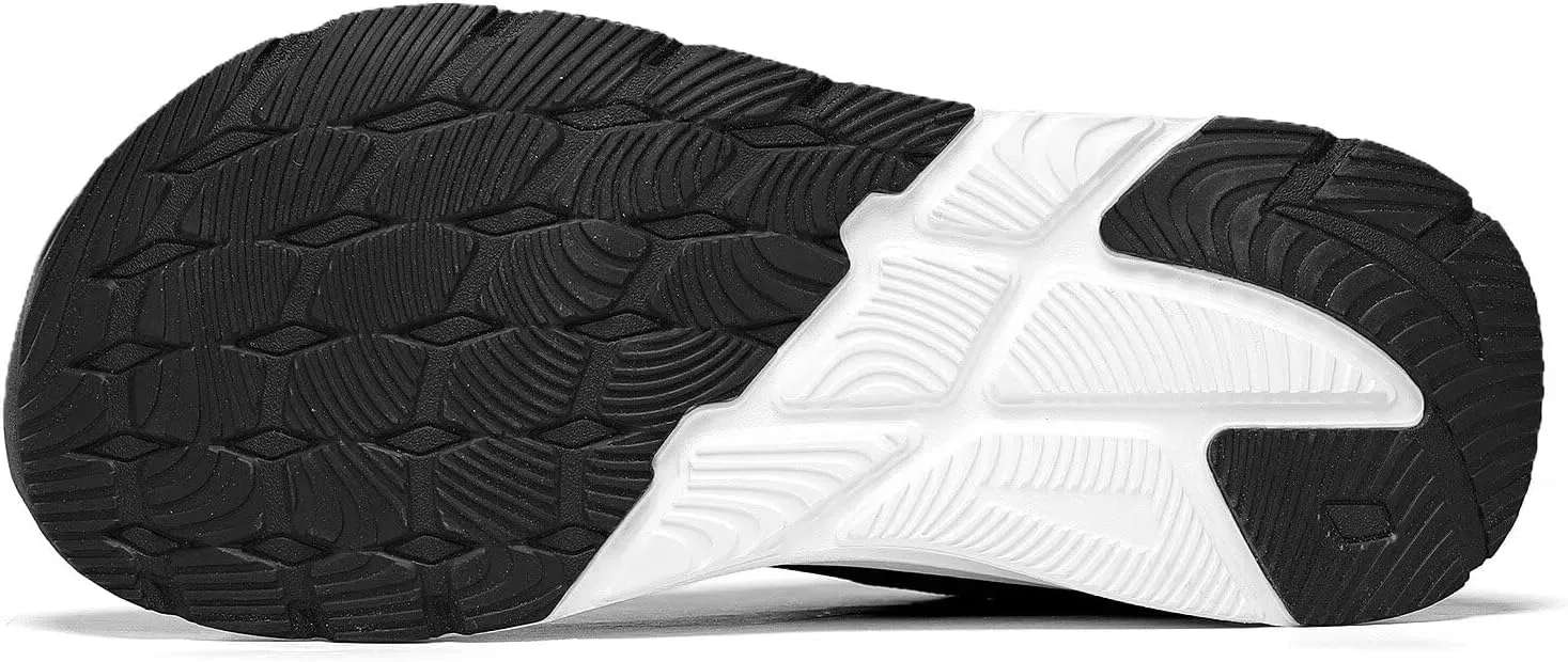 KDN Men's Wide Toe Box Shoes Cushioned Road Running Shoes Non Slip Mens Walking Sneakers for Wide Feet Comfortable Athletic Gym Workout Shoes Wide Width