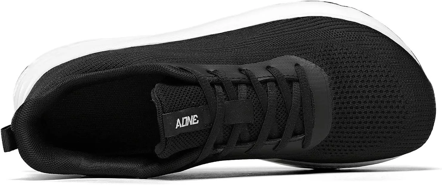 KDN Men's Wide Toe Box Shoes Cushioned Road Running Shoes Non Slip Mens Walking Sneakers for Wide Feet Comfortable Athletic Gym Workout Shoes Wide Width