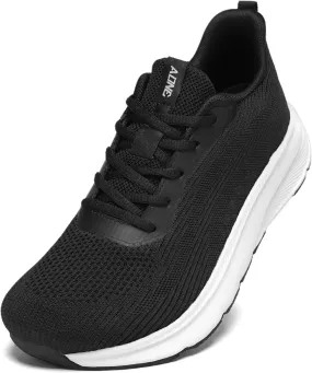 KDN Men's Wide Toe Box Shoes Cushioned Road Running Shoes Non Slip Mens Walking Sneakers for Wide Feet Comfortable Athletic Gym Workout Shoes Wide Width