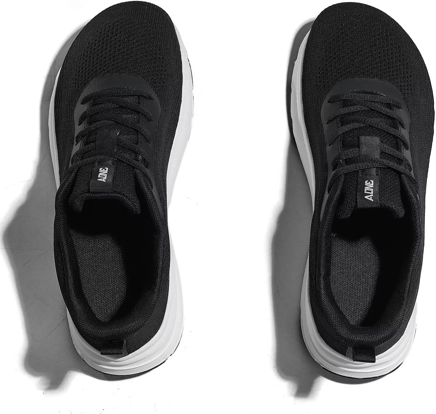 KDN Men's Wide Toe Box Shoes Cushioned Road Running Shoes Non Slip Mens Walking Sneakers for Wide Feet Comfortable Athletic Gym Workout Shoes Wide Width