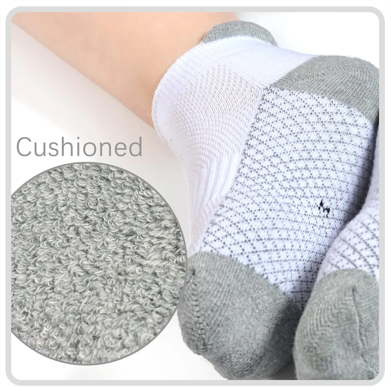 Kids Ankle Socks Boys Cushioned Athletic Crew Socks Girls Cotton Quarter Socks Sports Children Youth Women 12 Pairs