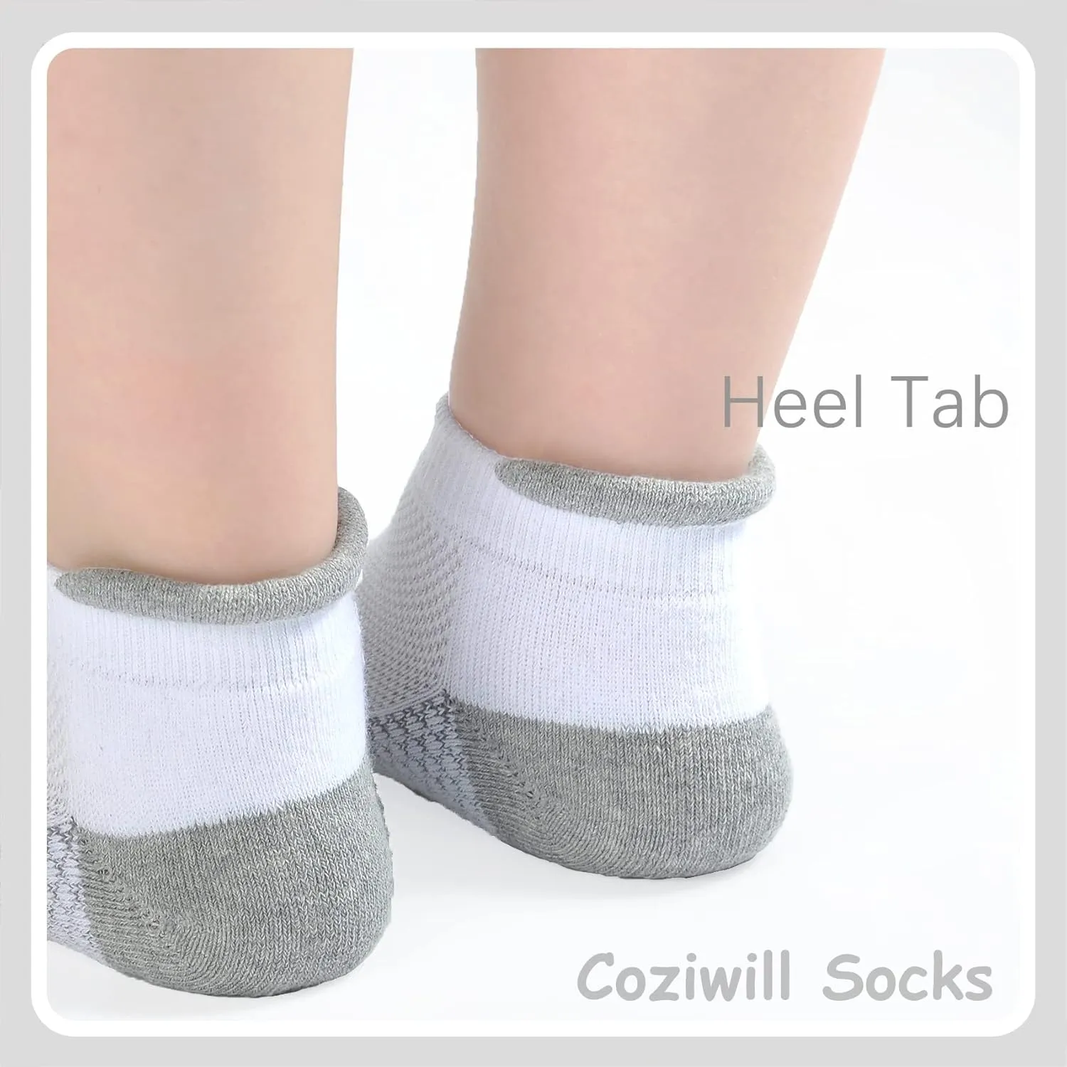 Kids Ankle Socks Boys Cushioned Athletic Crew Socks Girls Cotton Quarter Socks Sports Children Youth Women 12 Pairs