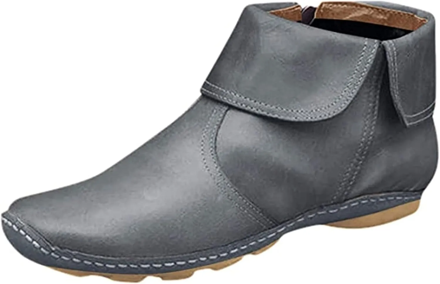 Ladmiple Boots For Women Ankle Booties Walking Cowboy Boots Western Fashion Cowgirl Boots High Top Casual Short Booties 2024
