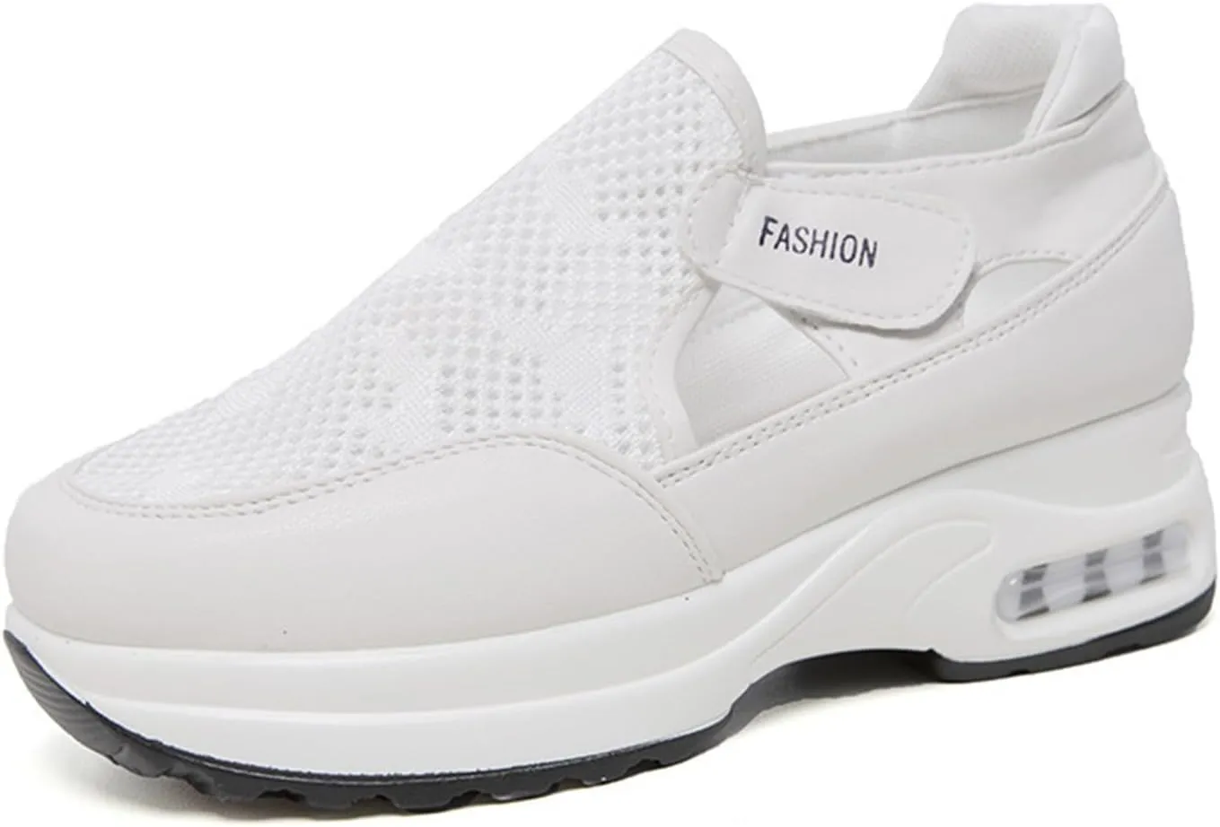 Ladmiple Shoes For Women Sneakers Trendy Walking Shoes Slip on Lady Fashion Gym Non Slip Platform Tennis Running Shoes
