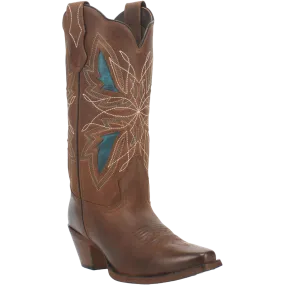Laredo Ladies Flutterby Brown Leather Western Boots 52358