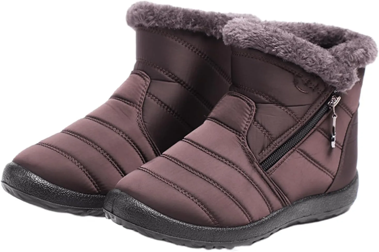Lausiuoe Boots For Women Ankle Booties Flat Short Booties Ladies Western Casual Dressy Elegant Wide Width Boot Pull-On
