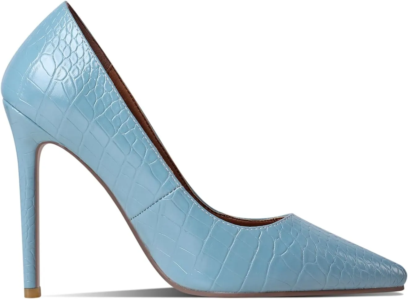 LEHOOR Women Pointed Toe Stiletto High Heels Snakeskin Slip On Stiletto Heel Pumps 5 inch Thin High Heel Sandals Closed Pointy Toe Sexy Fashion Wedding Party Evening Stilettos 4-11 M US