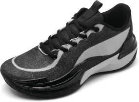 Men Graffiti Basketball Shoes High-Top Sports Shoes Anti-Slip Rubber Soles Indoor Outdoor Sports Running Training Streetwear