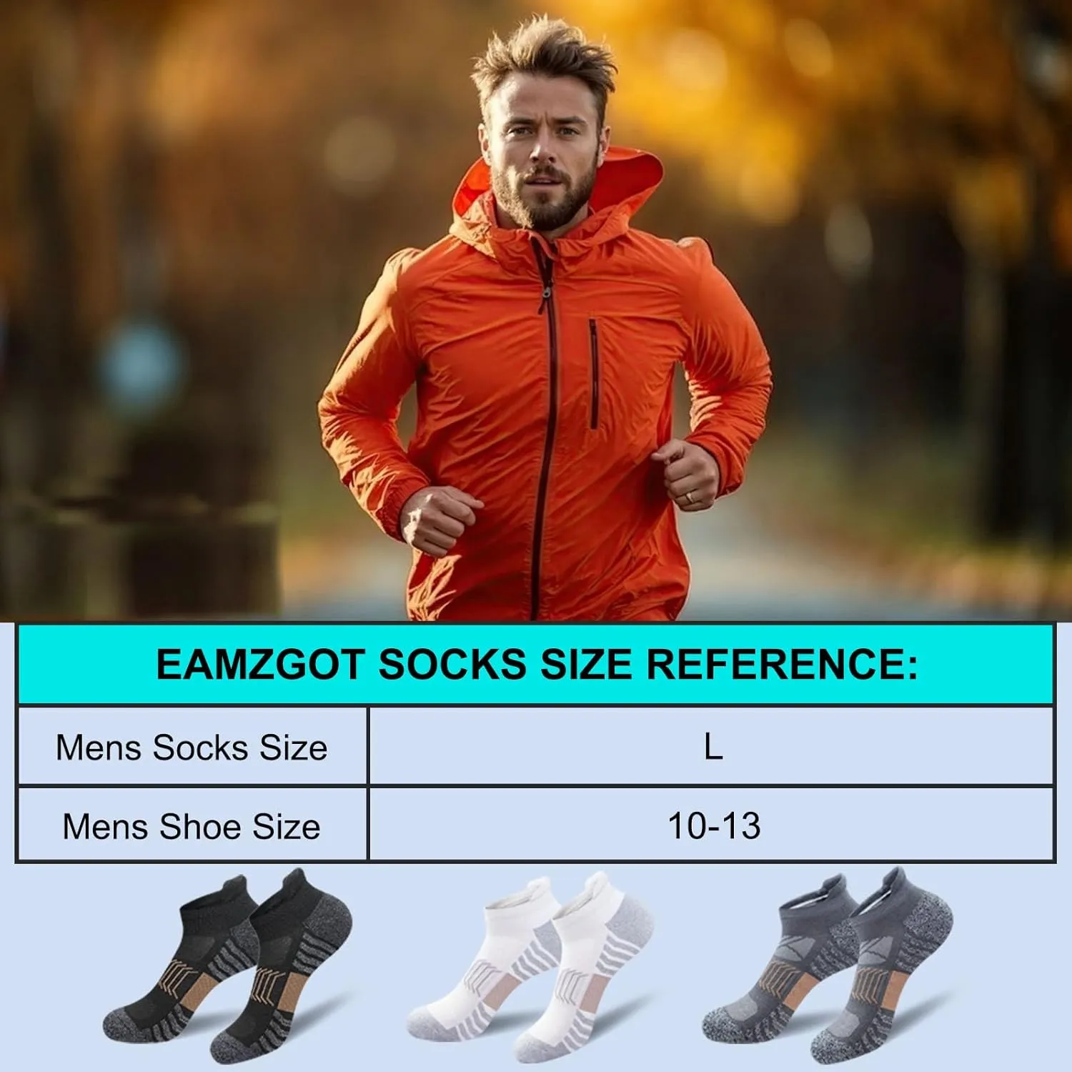 Men's Ankle Athletic Running Socks Thick Cushioned Low Cut Sport Socks for Men 5 Pairs