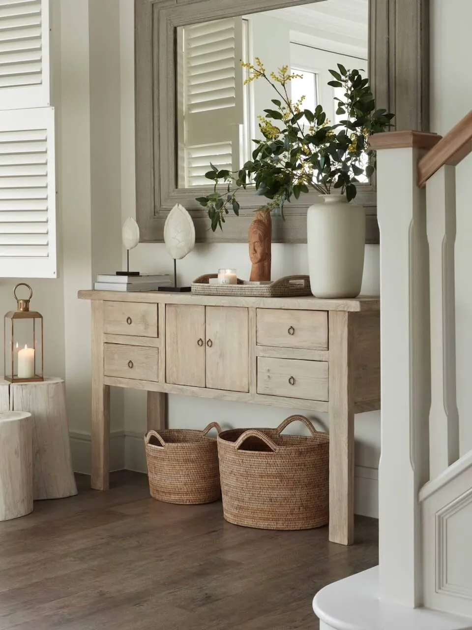 Natural Rattan Bucket Basket