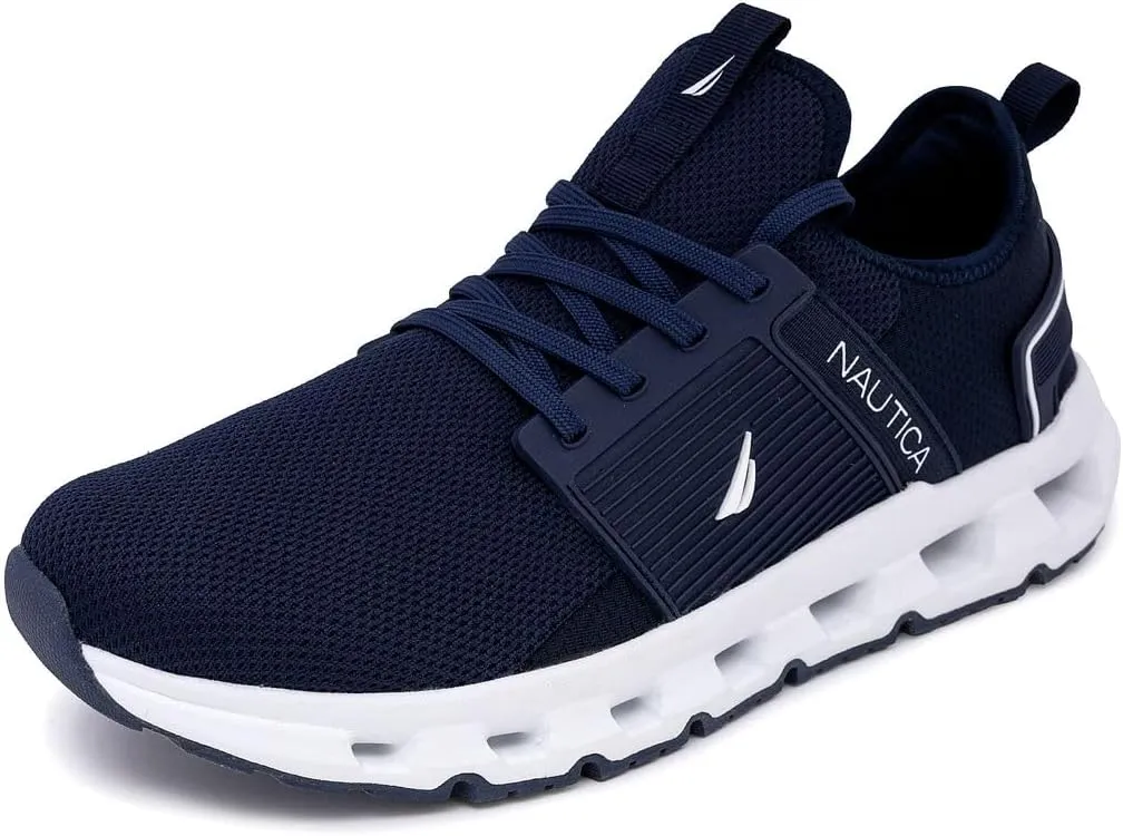 Nautica Mens Running Sneakers Sport Fashion Lace-Up Athletic Soft Shoes for Gym Tennis Men  Cushioned, Breathable, Lightweight & Comfortable