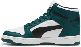PUMA Men's Rebound Layup Mid Shoes Sneaker, Dark Myrtle-Black-White, 9