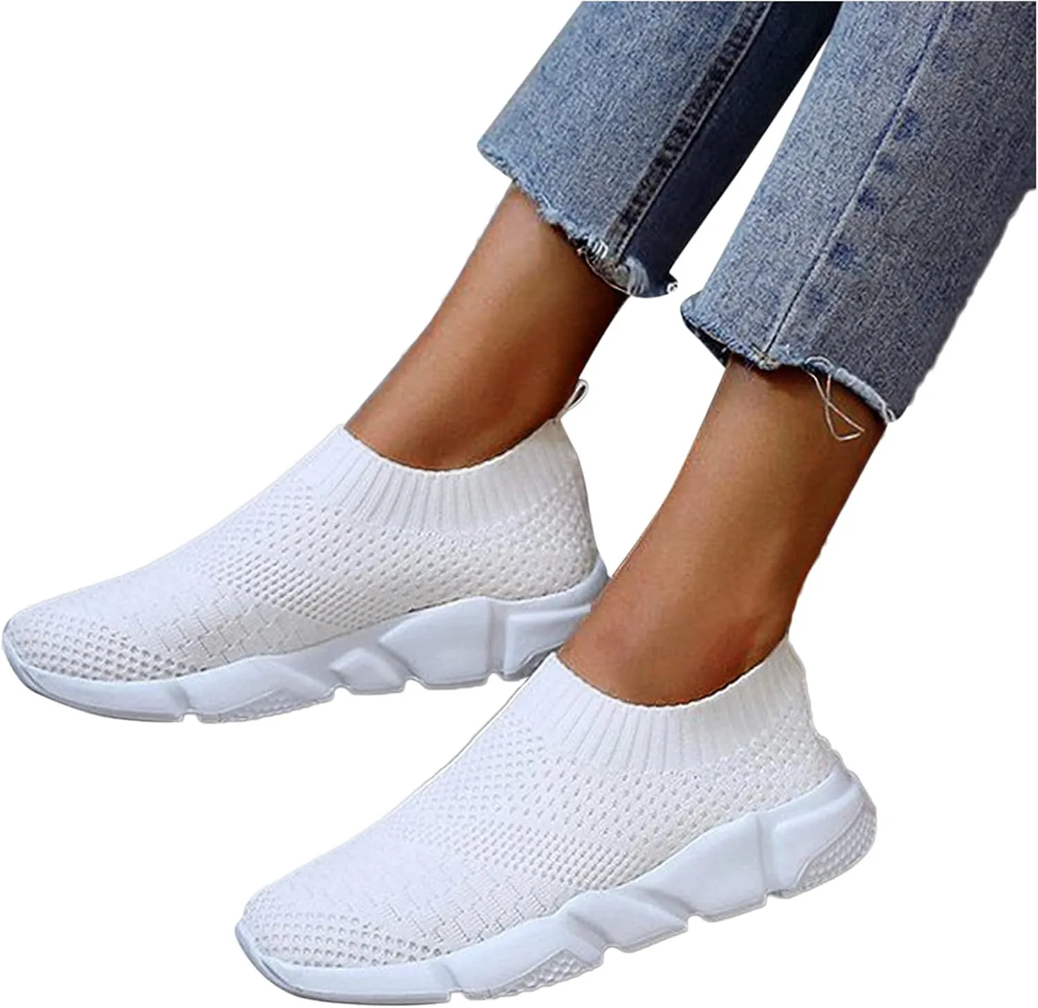 SBGMoSJ Womens Shoes 7.5 Wide Width Sneakers Black Fashion Sneakers for Women 2023 Orange and White Gym Shoes for Women Womens Fashion Sneakers 2023 Slip On Shoes for Women Wide Width