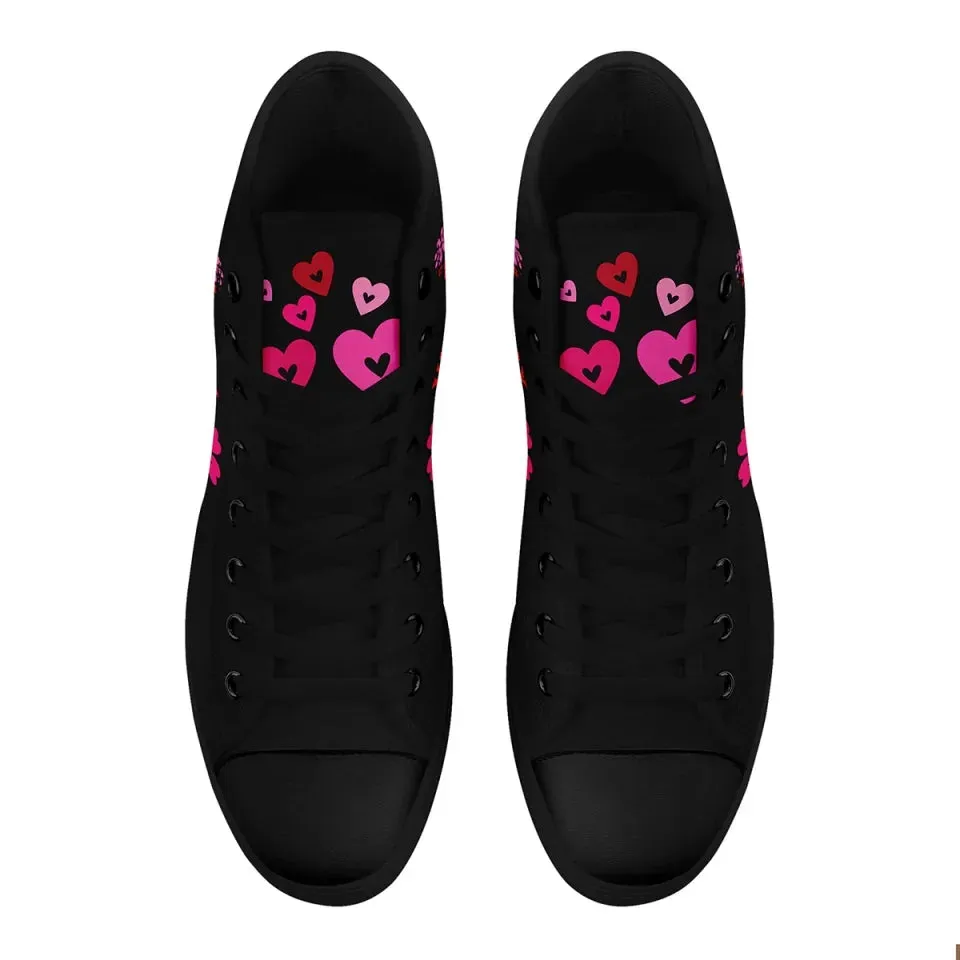 Unique Gift,Personalized Romantic Sneakers, Custom Love Struck Shoes, Unique Valentine's Gift