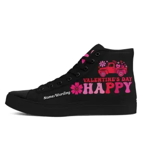 Unique Gift,Personalized Romantic Sneakers, Custom Love Struck Shoes, Unique Valentine's Gift