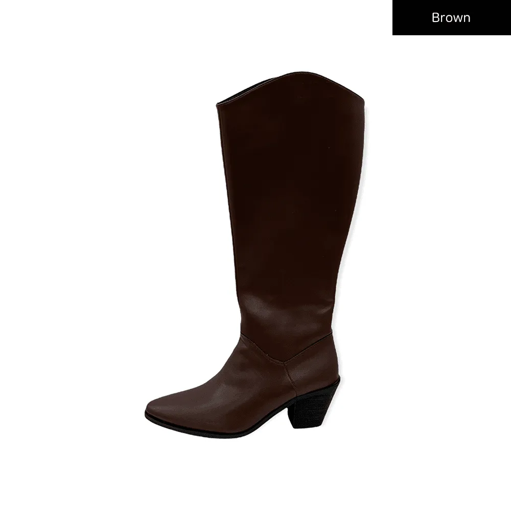 Western Mid Calf Boots