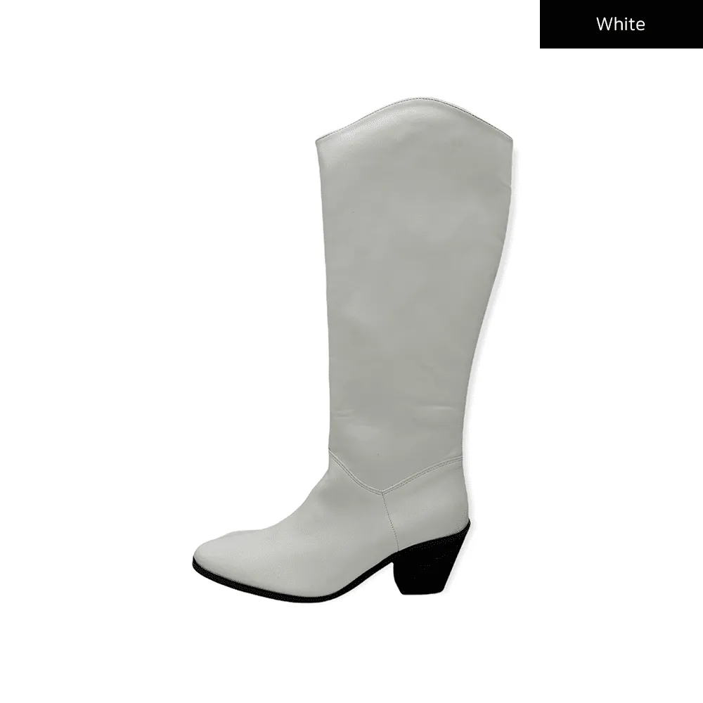 Western Mid Calf Boots