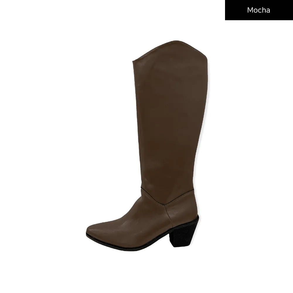 Western Mid Calf Boots