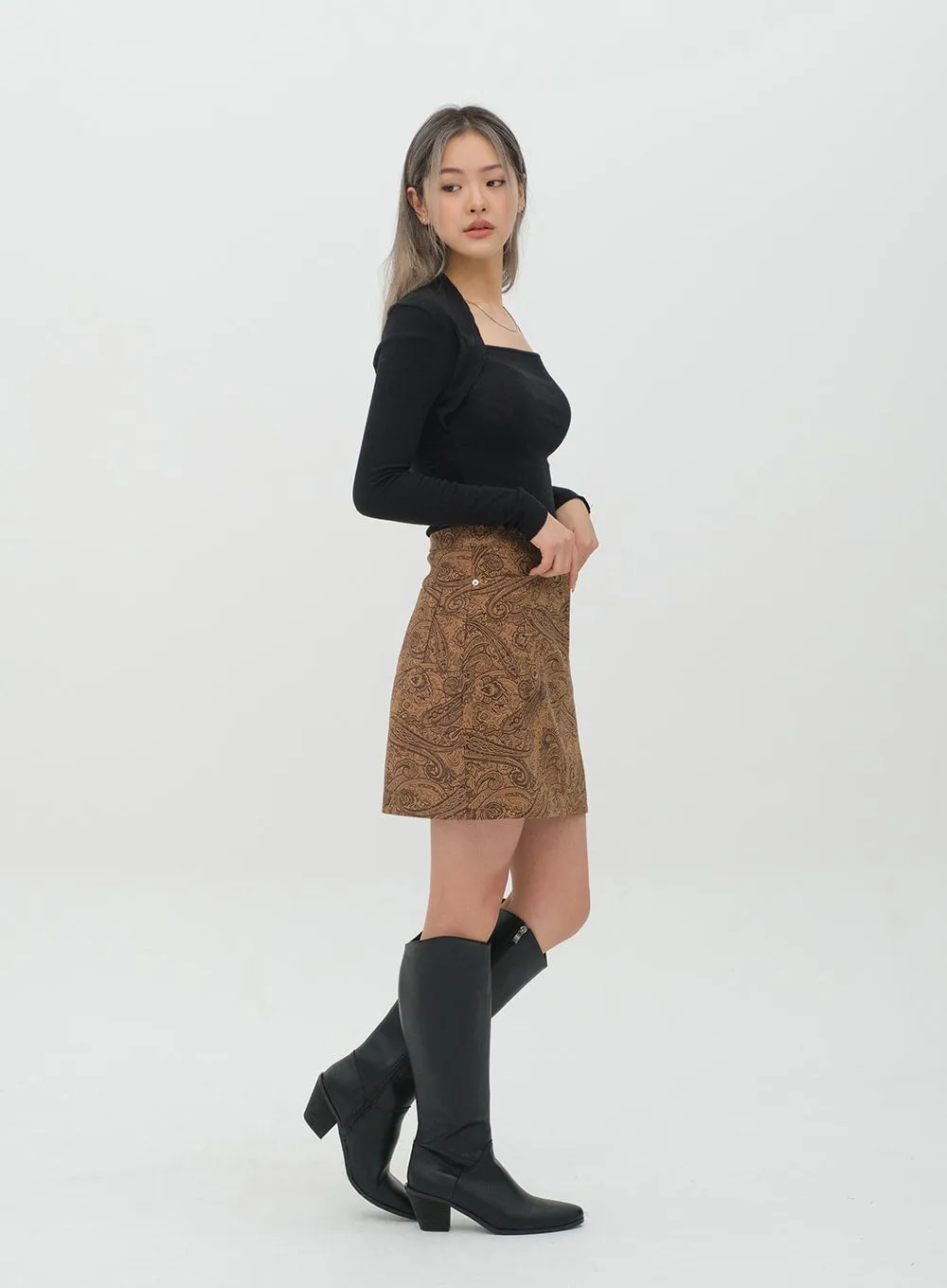 Western Mid Calf Boots