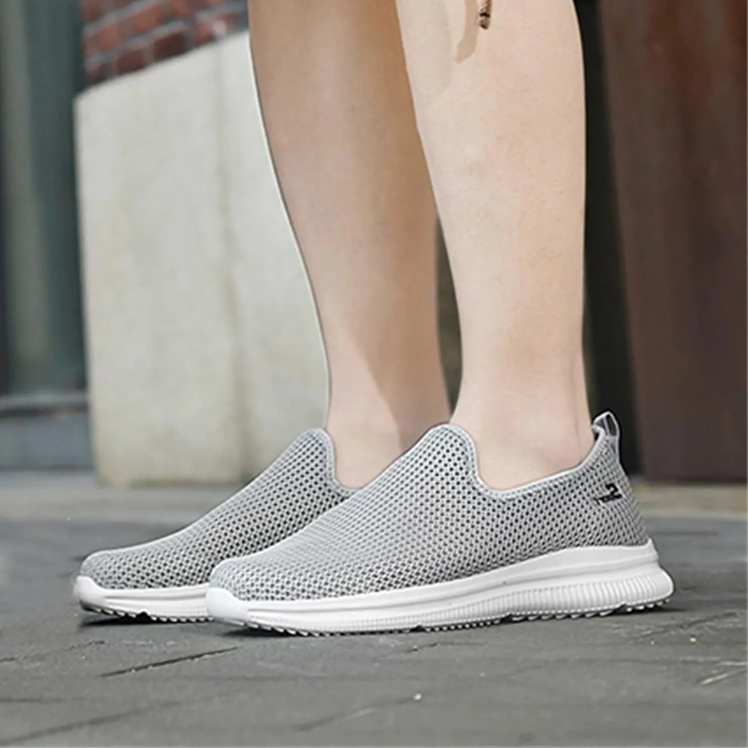 Women's Fashion Sneaker Non Slip Work Wide Comfortable Slip Resistant Work Shoes Running Shoes for Women Womens Loafer Flat Mid Top Sneakers for Men