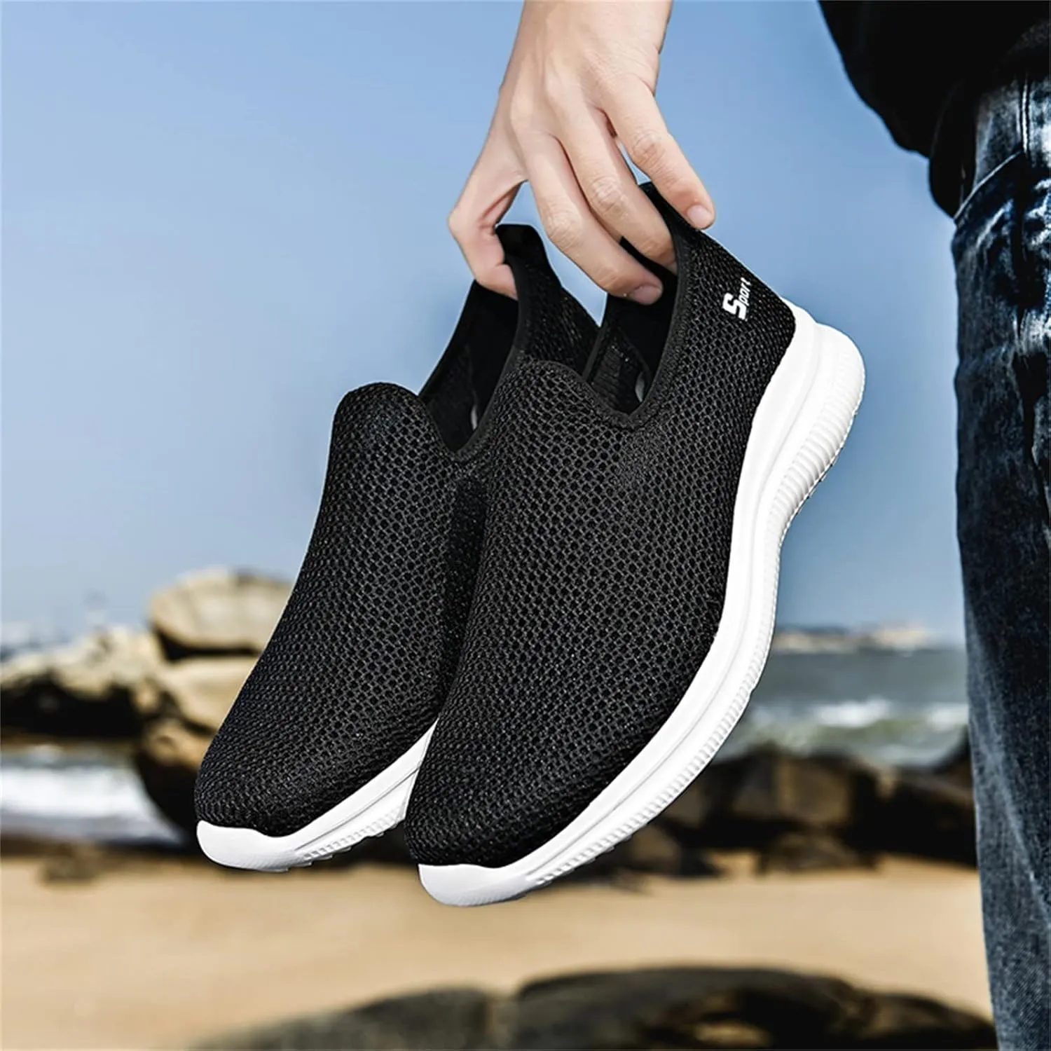 Women's Fashion Sneaker Non Slip Work Wide Comfortable Slip Resistant Work Shoes Running Shoes for Women Womens Loafer Flat Mid Top Sneakers for Men