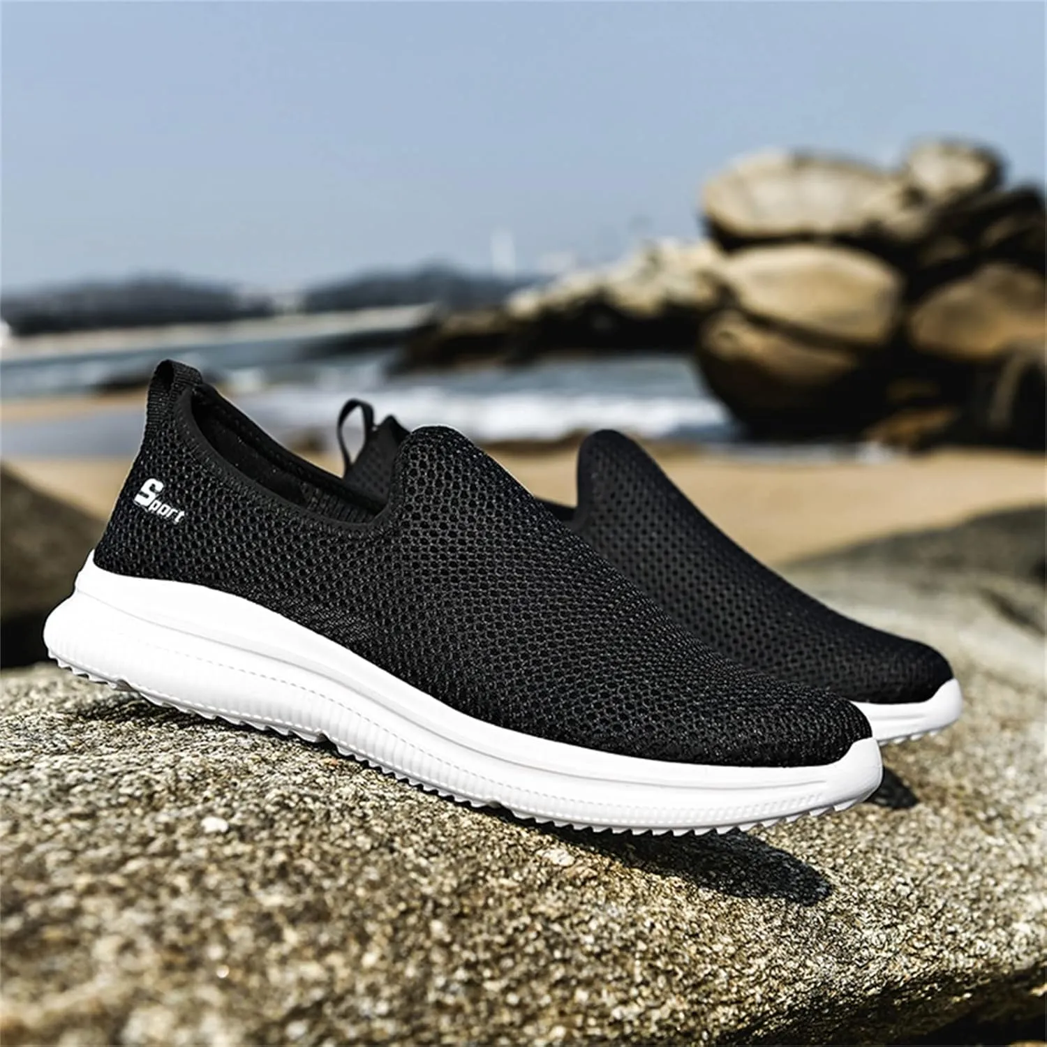 Women's Fashion Sneaker Non Slip Work Wide Comfortable Slip Resistant Work Shoes Running Shoes for Women Womens Loafer Flat Mid Top Sneakers for Men