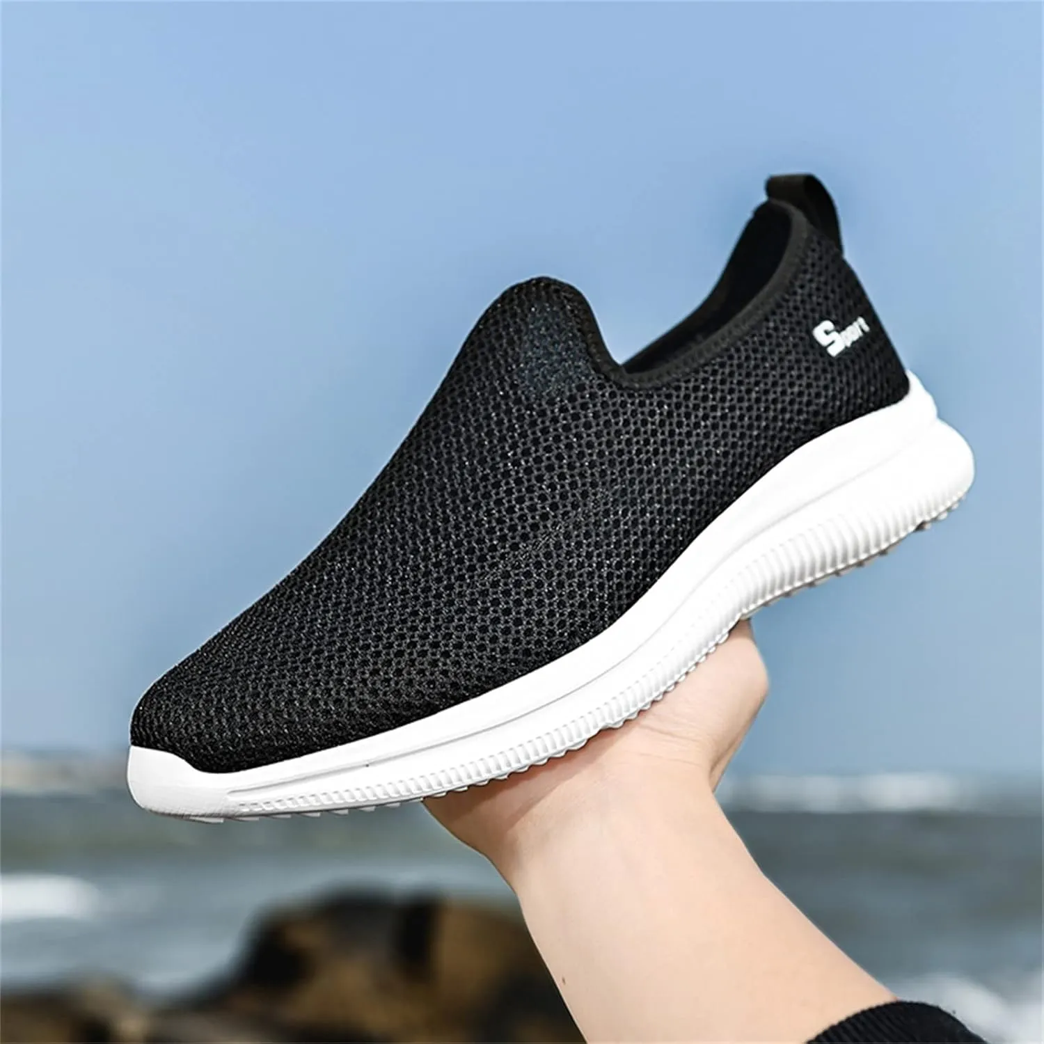 Women's Fashion Sneaker Non Slip Work Wide Comfortable Slip Resistant Work Shoes Running Shoes for Women Womens Loafer Flat Mid Top Sneakers for Men