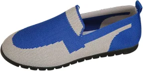Womens Knitting Walking Shoes, Round Head Mesh Breathable Flat Ballet Shoe Casual Comfy Beach Dress Flats Shoe