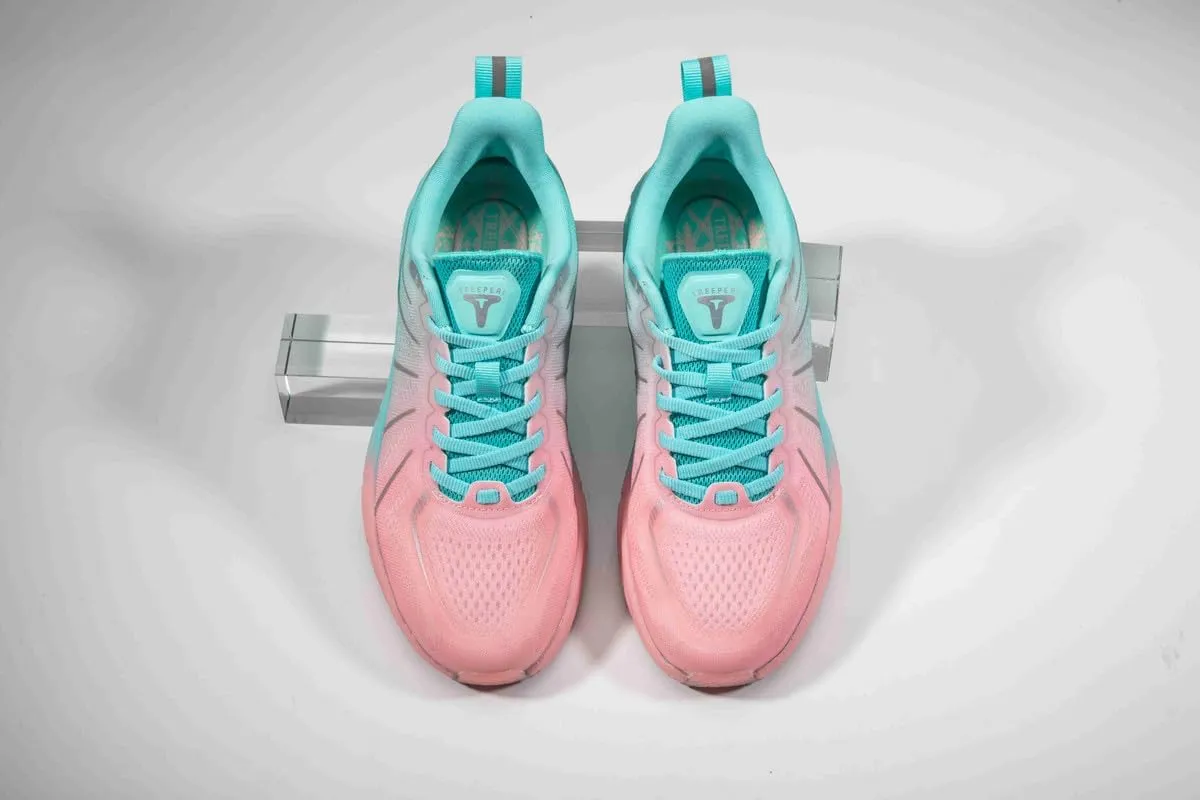 Women's Sport Running Shoes Vibrant Athletic Slip On Athletic Workout Walking Sneaker Memory Foam Gym Training Tennis Shoes